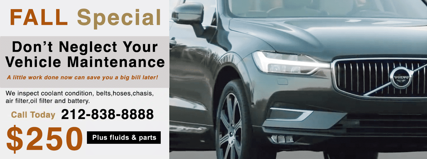 Best dealer alternative for Volvo scheduled service, maintenance and repairs in NYC, Manhattan area. See why are customers call us the best independently owned Volvo repair service center in NYC.